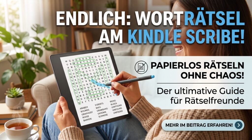 Wortsuchrätsel am Kindle Scribe